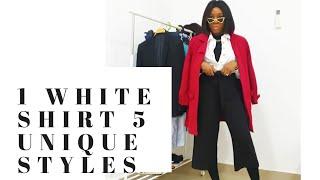 HOW TO STYLE A WHITE SHIRT | EVERYDAY OUTFIT IDEAS |2020 |SIMBBYFABGIRL | SUBSCRIBE