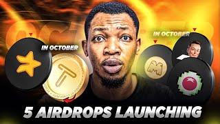 5 Massive Airdrops Launching In October and November || X Empire and others