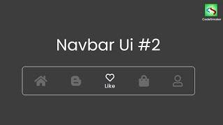 Navigation Bar UI Design using HTML and CSS only #2 |  @CodeSmoker