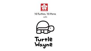 10 Turtles, 10 Pens with Turtle Wayne