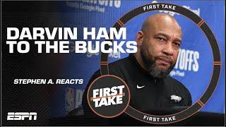 Stephen A. Smith SUPPORTS Darvin Ham to the Milwaukee Bucks  | First Take