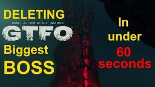 Killing GTFOs Biggest BOSS In UNDER 1 MINUTE! / GTFO Speedrun - R6D1 glitched in 6:15