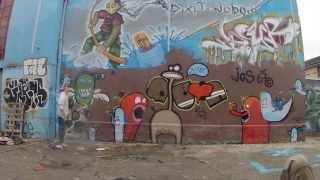 GRAFFITI TIME LAPSE  - JOSE CLUB WELCOME NINON  - ABATTOIR -  2012