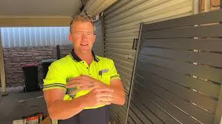 How To Install An Aluminium Slat Gate - Outback Fencing