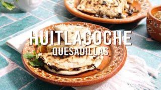 Huitlacoche Quesadillas (how to cook huitlacoche) #huitlacoche #quesadillas #mexicanmademeatless