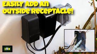 How To Add An Outdoor Exterior Electrical Receptacle