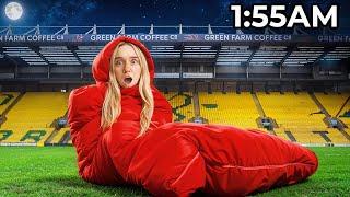 Sleeping Overnight in a Football Stadium