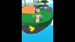 We did it together but She trolled me  Stumble Guys Respect Moment 