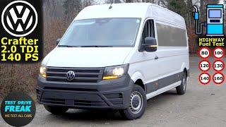 2025 VW Crafter 2.0 TDI Long 140 PS  Test Drive | Fuel Consumption & Performance Review