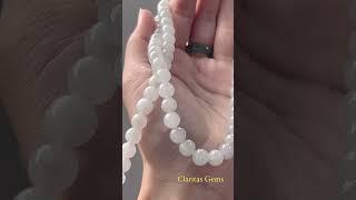 Chuỗi 108 viên 7.5ly Bạch Ngọc Jadeite Jade A #shorts #short #trangsucphongthuy #claritasgems