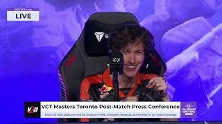 FNATIC (FNC vs. RRQ) VCT Masters Toronto Post-Match Press Conference