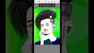 editing photo hair cut