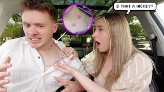 HICKEY from ANOTHER GIRL prank on girlfriend *SHE GOT SO MAD*