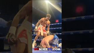 Shakell Daly KO's Dylan Nixon with 3 knockdowns; & does backflip off the rope