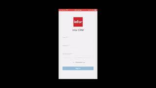 Infor Mobile CRM - Quick Access