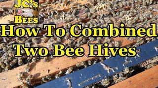 How To Combining Two Bee Hives Together