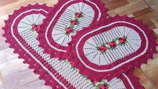 PASSADEIRA SANELI DE CROCHÊ (JOGO DE COZINHA SANELI) #crochet #aula #passoapassodecroche