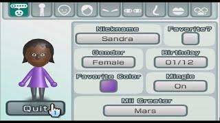 Sandra - Wii Sports - Mii 1013