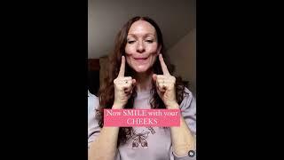 My FAVOURITE upper cheek exercise! #faceyoga #cheeklift