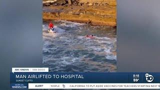 Man rescued after jumping into ocean from Sunset Cliffs