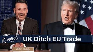 Hilarious! Jimmy Kimmel Roasts Trump Aide's Push for UK-US Trade Over EU