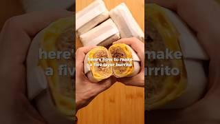 five layer burrito  #cooking #recipe #burrito