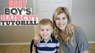 HOW TO  HAIRCUT | CUT BOYS HAIR AT HOME! | Easy Boy Haircut with Clippers and Scissors