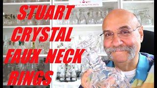 Stuart Crystal Decanter Faux Neck Rings