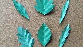 How To Make 6 Fun Paper Leaves - DIY DIY Tutorial - Guidecentral