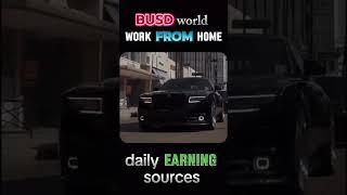 BUSD WORLD WORK FROM HOME  DAILY EARNING SOURCES l #viralshorts #sajedakhan