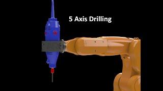 5axis Drilling on a 3D printed robot arm ?