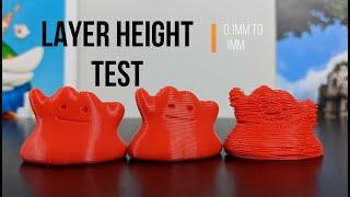 Testing Various Layer Heights and Print Quality #3dprinting