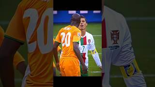 Drogba's reaction to Cristiano's rocket shot ️  #shorts #ronaldo #football #shots #cristiano #fyp