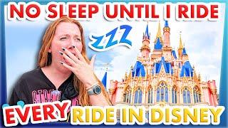 NO SLEEP Until I Do EVERY SINGLE RIDE in Disney World!