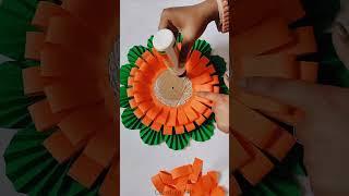 beautiful paper flower wall hanging #diy #creative #shorts #youtubeshorts #homedecor #ashortaday
