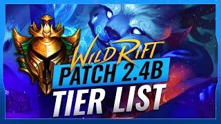 BEST Champions TIER List (Low Elo) - Patch 2.4B - Wild Rift (LoL Mobile)