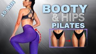 19 min Pilates Challenge: Booty & Hips | At Home Pilates Workout