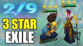 3 STAR EXILE ⭐⭐⭐ Yone + Yasuo *Legit 2v9* Brothers don't need a team! (Teamfight Tactics TFT Set 4)