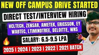 Finally Biggest New Hiring Announced | OFF Campus Drive For 2025, 2024, 2023 Batch | Freshers IT Job