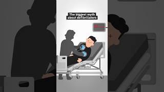 The biggest myth about defibrillators #defibrillator #medicine #science #animation #resuscitation