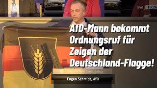 Nationalstolz verboten? AfD-Mann bekommt Ordnungsruf für Zeigen der Deutschland-Flagge!