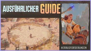 Alle Nahkampf Herausforderungen - Ausführlicher Guide - Horizon Forbidden West Fortdauern bezwungen