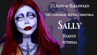 31 DAYS OF HALLOWEEN | Sally from Nightmare Before Christmas Makeup Tutorial