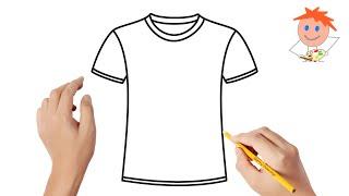 How to draw a t-shirt | Easy drawings