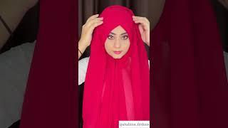 Bridal CrissCross Layered Hijab Style | Cross layered Hijab Style for Brides #bridal #hijabtutorial