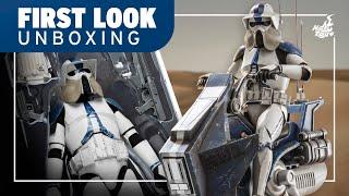 Hot Toys ARF Trooper and 501st Legion AT-RT Figure Set Unboxing | First Look