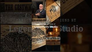 Custom Whiskey Barrel Decor for Man Cave & Personalized Bar Signs #whiskeybarrel #whiskey #signs