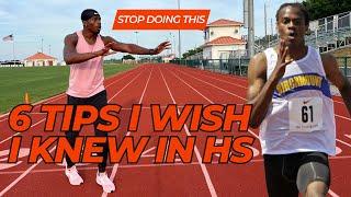 6 SPRINT TIPS I Wish I Knew in High School || Don't Make These Mistakes! || Aaron Kingsley Brown