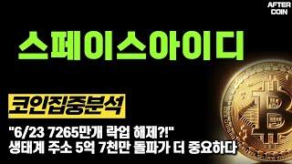 [스페이스아이디 코인] "6/23 7265만개 락업 해제?!" 생태계 주소 5억 7천만 돌파가 더 중요하다 #스페이스아이디코인전망 #스페이스아이디분석