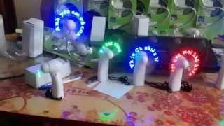 Thông điệp tình yêu từ chiếc quạt với LED tạo chữ độc đáo